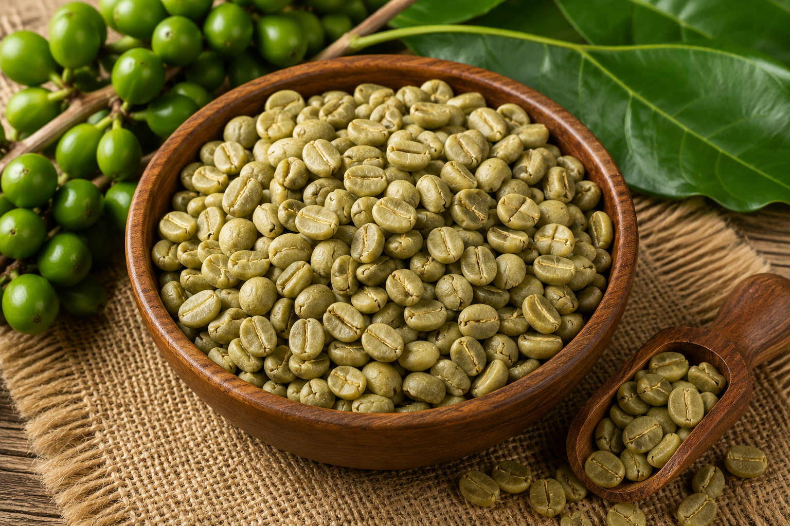 Green Robusta Coffee Beans
