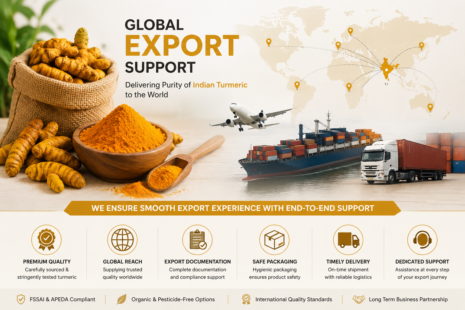 Turmeric Export Support